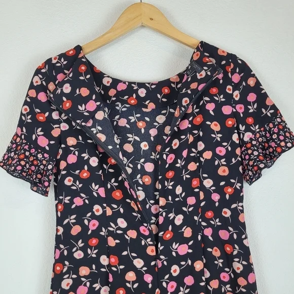 Talbots floral fit and flair dress - Picture 8 of 13
